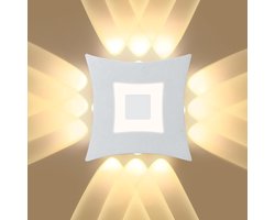 Moderne 18W LED Wandlamp Aluminium Wandverlichting IP65 Waterdicht, Geschikt voor Hof, Terras, Entree, Pad, Villa, Binnen/Buiten Decoratie Wandlamp 3000K