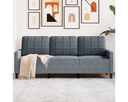 Moderne 3-zits banken voor woonkamer en slaapkamer, relaxbanken in fluweel donkergrijs