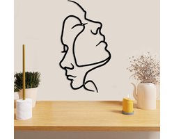 Moderne Abstracte Metalen Wanddecoratie voor Slaapkamer en Woonkamer
