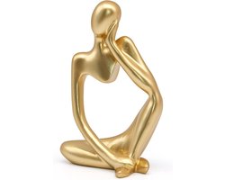 Moderne Abstracte Sculptuur voor Woonkamerdecoratie, Resin Boekworm Beeld, Zwart, Wit, Goud, Perfect voor Kantoor en Plankdecoratie