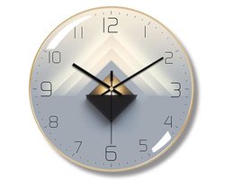 Moderne Art-Deco Wandklok - Stil en Niet-Tikkend voor Woonkamer en Slaapkamer