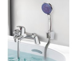 Moderne Badkamer Mengkraan met Douchekop, H59 Messing, Enkele Hendel, 3 Standen Handdouche, 1.5m Douche Slang voor Luxe Badkamerervaring