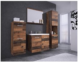Moderne badkamermeubelset - Met wastafel - Hangende badkamermeubels