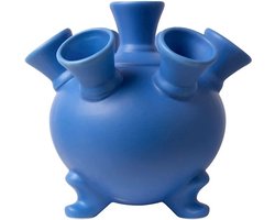 Moderne blauwe tulpenvaas van Heinen Delfts Blauw