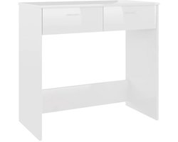 Moderne bureau 80x40x75 cm in wit