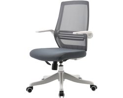 Moderne bureaustoel MCW-J88, bureaustoel, ergonomisch ademend, lendensteun, verstelbare armleuningen ~ grijs