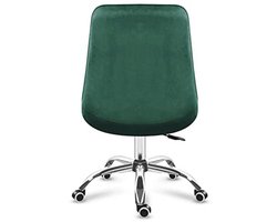 Moderne bureaustoel met fluweel bekleding, verstelbaar, ademend en comfortabel, tot 130 kg belastbaar