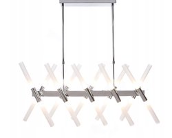 Moderne Chroom Hanglamp Alford W20 Lumina Deco - 24 lichtpunten