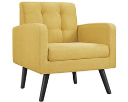 Moderne comfortabele fauteuil met armleuningen voor woonkamer en ontspanning