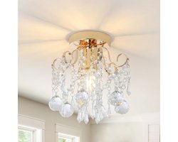 Moderne Crystal Kroonluchter - Glazen Plafondlamp voor Woonkamer, Slaapkamer en Hal