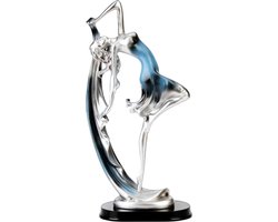 Moderne Dansende Vrouw Beeld – Ballet Sculptuur van Hars, Elegante Woondecoratie, Bureau Ornament, Stijlvol Cadeau voor Kunstliefhebbers en Interieuraccessoires
