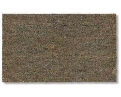 Moderne deurmat 45 x 75 cm - Grijze kokosmat - Antislip en robuuste binnen- en buitenmat