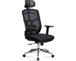 Moderne Draaistoel - Bureaustoel - Ergonomische stoel - Mesh Cover - Verstelbare Lendensteun - 120-130cm x 68cm x 68cm