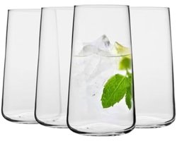 Moderne drinkglazen set van 4 - Duurzaam en stapelbaar
