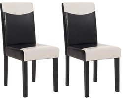 Moderne Eetkamerstoel in Kunstleer - Comfortabel en Stijlvol, Set van 2