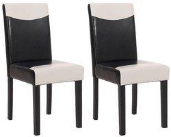 Moderne eetkamerstoel - In kunstleer - Comfortabel en stijlvol - Set van 2