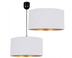Moderne Fluweel Hanglamp Goud 40cm XXL LED