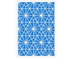 Moderne Geometrie Schilderij Stencil 29.7x21cm Grote Plastic Muurstencils Driehoeken Zeshoeken Blokken Art Craft Stencils Hol Stencil Sjablonen voor Wandtegel Meubels Stof