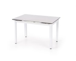 Moderne Glazen Eettafel 'Crystal Flow' - Uitschuifbaar 120-180 cm - Robuust Staal Frame - Voor 6 Personen - Eenvoudig Schoon Te Maken + 30 Dagen Retour