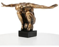 Moderne Gouden Decoratieve Figuur - Stijlvolle Woondecoratie
