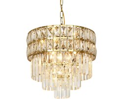 Moderne gouden kristallen kroonluchter 40 cm - Perfect voor eetkamer en hal