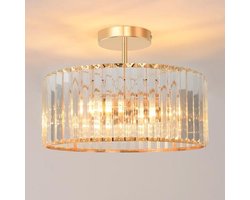 Moderne Gouden Kristallen Kroonluchter E27 voor Woonkamer, Eetkamer, Keuken en Slaapkamer