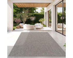 Moderne Grijze Buitenbekleding Tapijt voor Keuken, Terras en Balkon - 300x400cm