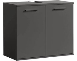 Moderne grijze wastafelonderkast voor de badkamer, functioneel en stijlvol ontwerp