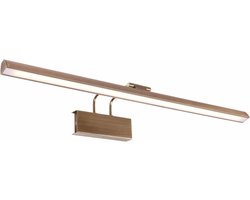 Moderne grote wandlamp Litho led | 60 cm lang | 2 lichts | brons | woonkamer / kantoor lamp | modern design