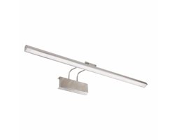 Moderne grote wandlamp Litho led | 60 cm lang | 2 lichts | staal / grijs | woonkamer / kantoor lamp | modern design