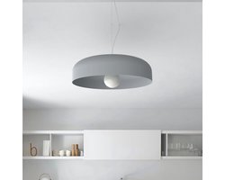 Moderne hanglamp - cilindervorm - 40 cm-50 cm - Grijze kroonluchter - voor woonkamer en keuken