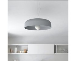 Moderne hanglamp - cilindervorm - 40 cm-50 cm - Grijze kroonluchter - voor woonkamer en keuken
