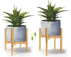 Moderne houten plantenstandaard voor kamerplanten - elegant en veelzijdig voor elk interieur