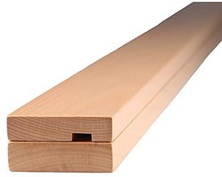 Moderne Houten Wandhanger voor Quilts en Wandtapijten - 60 inch