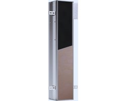 Moderne Inbouwkastmodule Voor WC-Borstelset En Toiletpapierhouder Met Push-To-Open Functie - Hoge Badkamerkast Met Aanslag Links