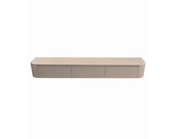 Moderne Japandi Taupe Wand TV Meubel