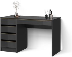 Moderne Kaptafel in Zwart en Goud Afwerking