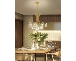 Moderne kristallen kroonluchters midden van de eeuw gouden zwarte hangende plafondlamp, Scandinavische binnenhangende verlichting hangende plafondlamp