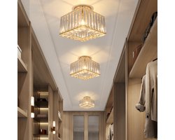 Moderne Kristallen Plafondlamp - LED Kristal Kroonluchter - Gangpad Lamp - Goud - LED Lamp - Moderne lamp