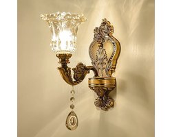 Moderne Kristallen Wandlamp met Vintage Design voor Binnen