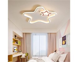 Moderne Kroonluchter Lamp - Plafondlamp Ster Lichten - Kinderkamer Verlichting - Dubbele Ring Acryl - Niet Gespecificeerd - Roze Wit
