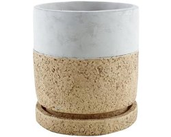 Moderne Kurk Pot - Bloempot Cilinder - Planten Binnen - Met Afvoergat - 174 cm - Kurk