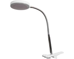 Moderne LED Klemlamp in Wit voor Woon- en Eetkamer - Inclusief Lichtbron