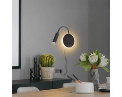 Moderne LED Leeslamp met Schakelaar en Flexibele Zwanenhals voor Slaapkamer en Hotels