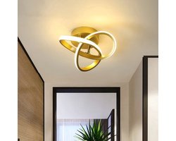 Moderne LED-plafond lamp, 22 W Klavervorm 2500LM Plafondlamp Voor Binnenverlichting Hal Keuken Slaapkamer Badkamer Warm Wit 3000K Diameter 25 Cm [Energieklasse E]