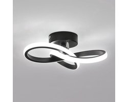 Moderne LED-plafond lamp, 22 W Klavervorm 2500LM Plafondlamp Voor Binnenverlichting Hal Keuken Slaapkamer Badkamer Wit 6000K Diameter 25 Cm
