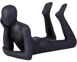 Moderne Liggende Sculptuur Figuur van Weerbestendig Zandsteen voor Binnen en Buiten