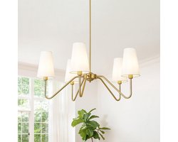 Moderne Lineaire Kroonluchter Keukenverlichting met In hoogte Verstelbare Stoffen Lampenkap