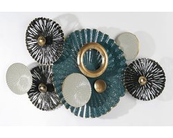 Moderne Metalen Wanddecoratie 3D Kunst voor Woonkamer en Interieur