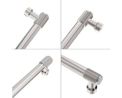 Moderne meubelgrepen - geschikt voor kasten en deuren - 1 stuk - hoogwaardige legering - 215 mm